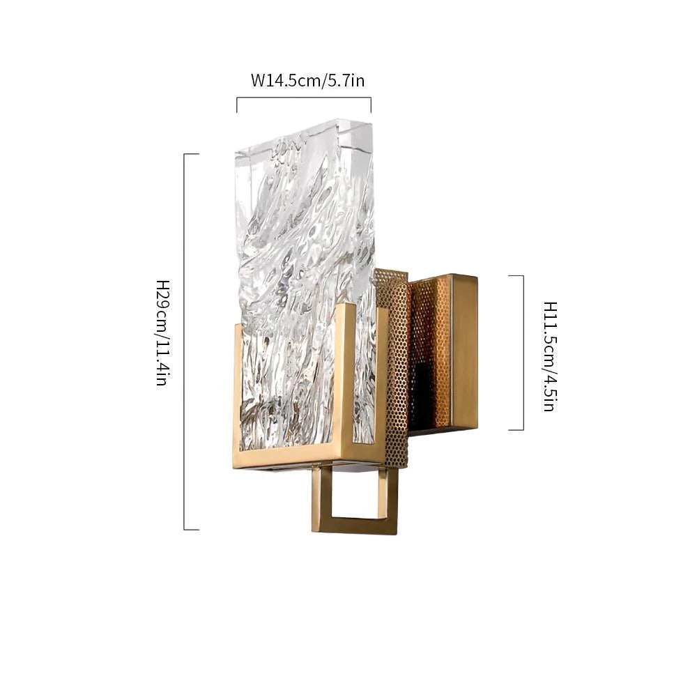Transparent Ice Crystal Wall Lamp