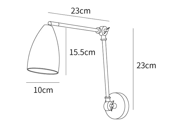 Long Rod Rocker Arm Wall Lamp