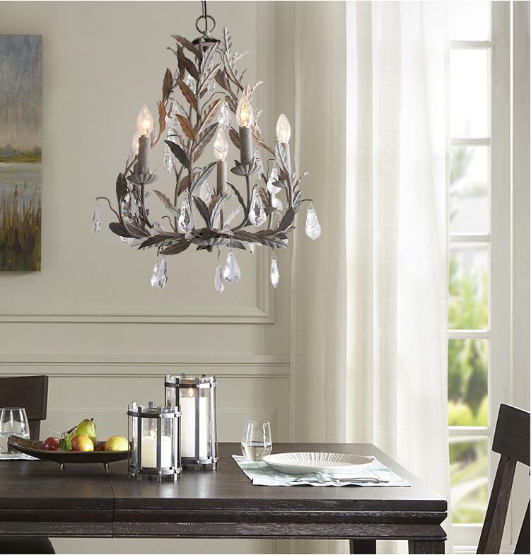 Leaf Crystal Chandelier