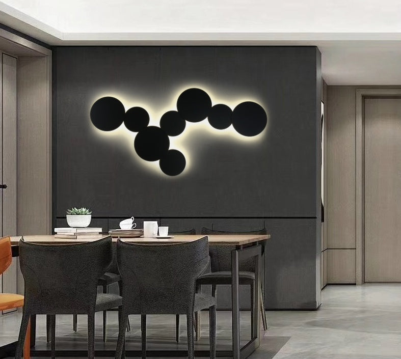 Phase Ring Disk Wall Lamp