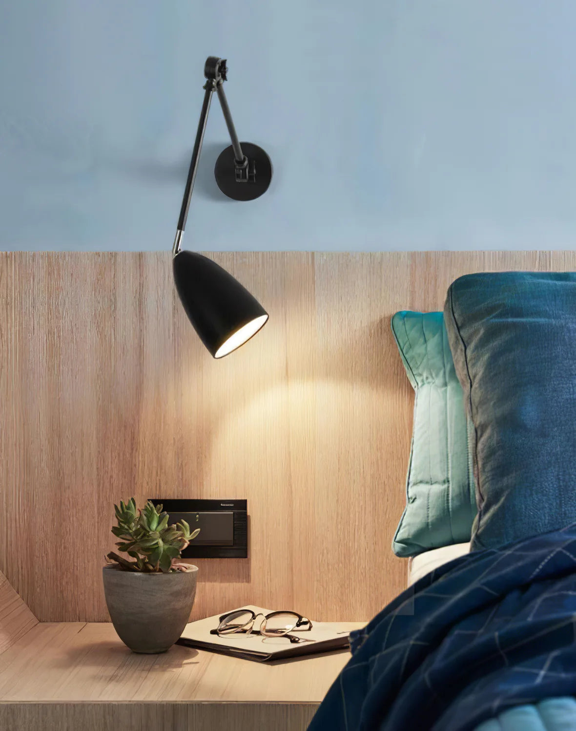 Long Rod Rocker Arm Wall Lamp