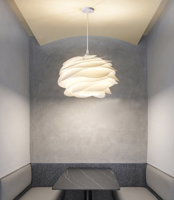 White Rose Pendant Light