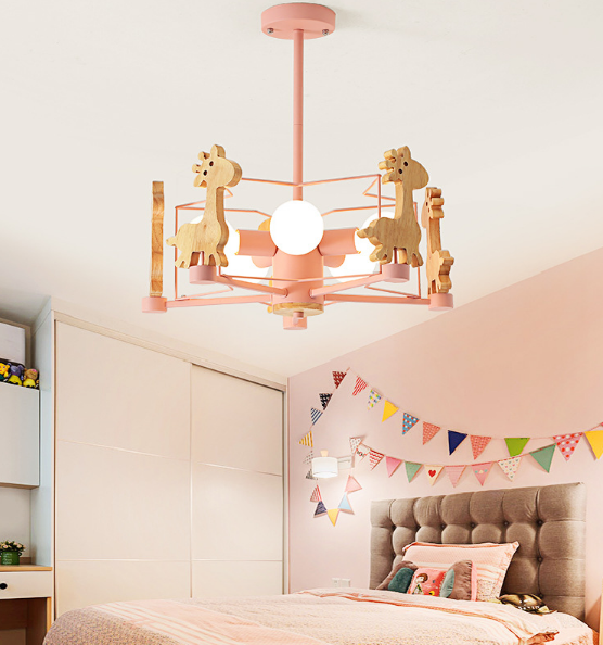 Rotating Deer Chandelier