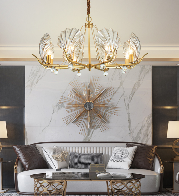 Crystal Shell Chandelier
