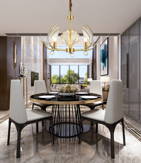 Crystal Shell Chandelier
