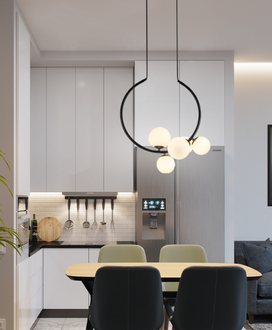Ice Mirror Pendant Light