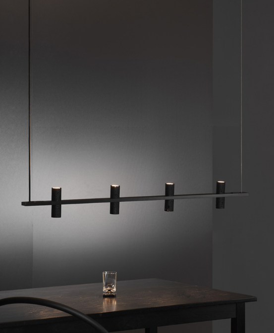 Black Hole Stone Chandelier