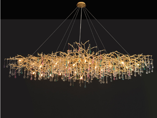 Droplet Crystal Chandelier