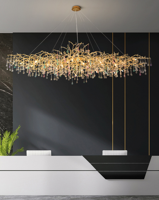 Droplet Crystal Chandelier