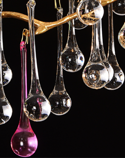 Droplet Crystal Chandelier