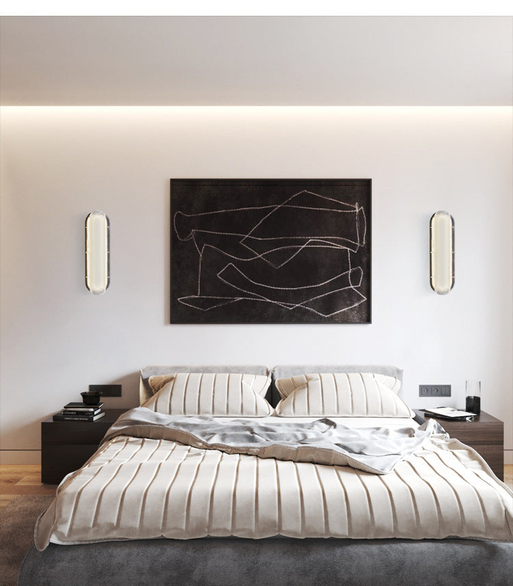 Clear Crystal Valve Wall Lamp