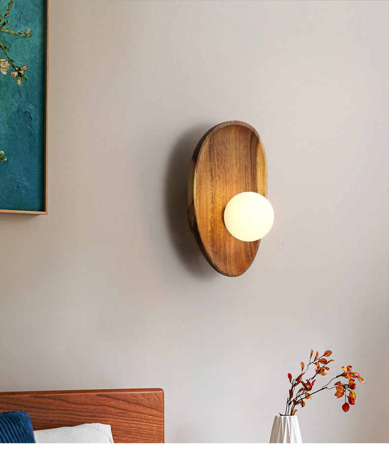 Black Walnut Wall Lamp
