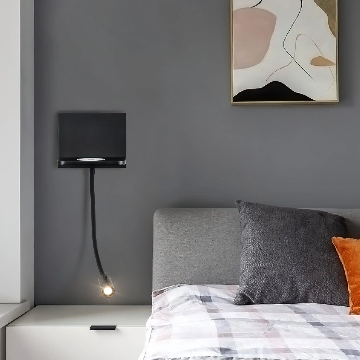 Multi-Functional USB Wireless Wall Lamp