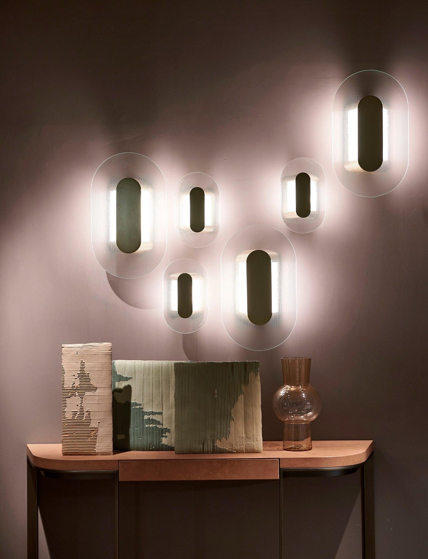 Glass Button Wall Lamp