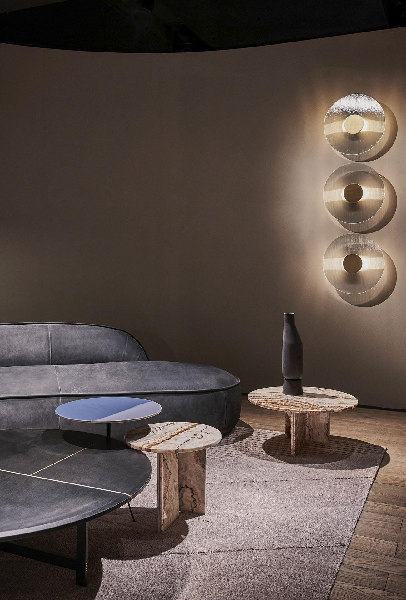 Glass Button Wall Lamp