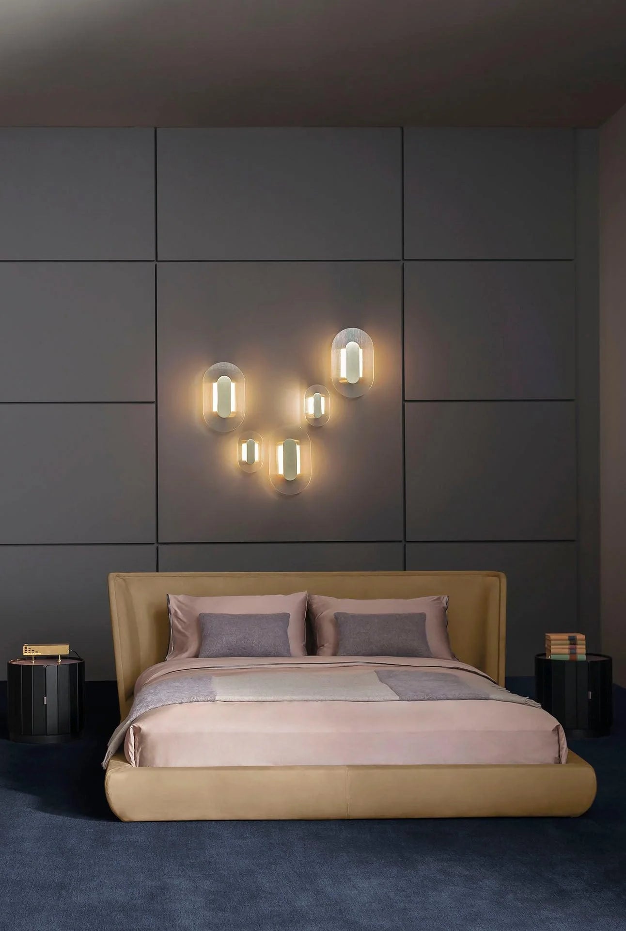 Glass Button Wall Lamp