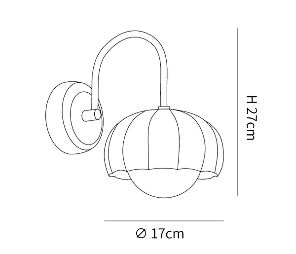 Multicolor Pumpkin Wall Lamp