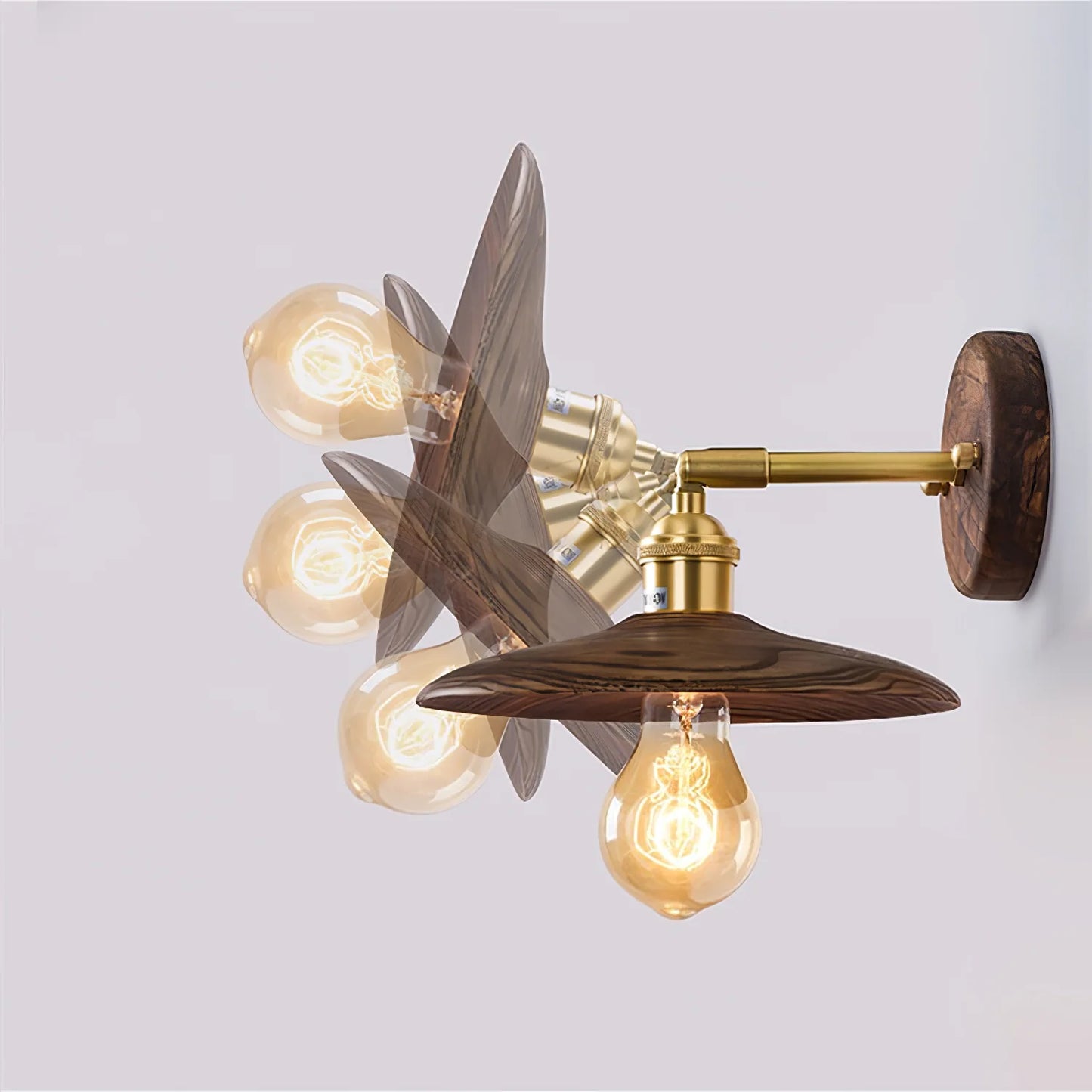Horn Wood Wall Lamp