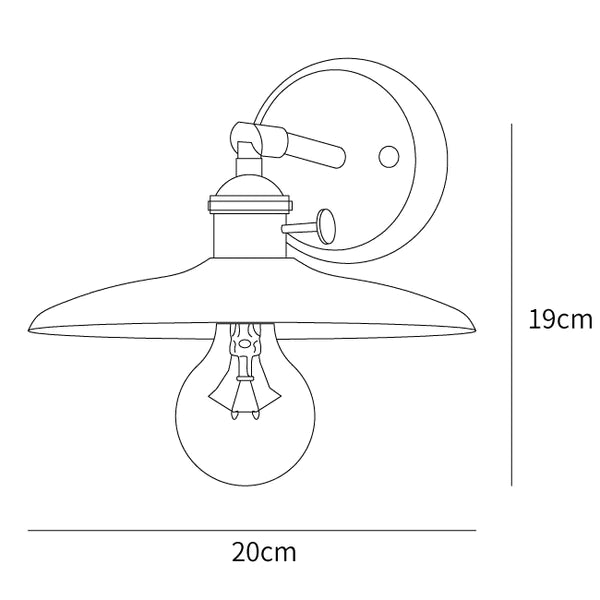 Horn Wood Wall Lamp