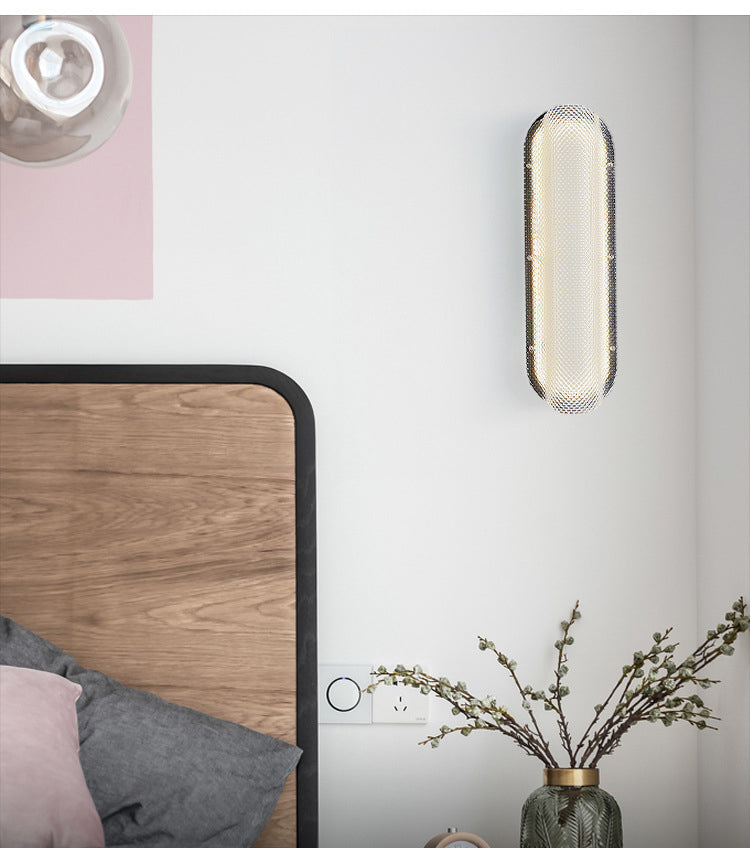Clear Crystal Valve Wall Lamp