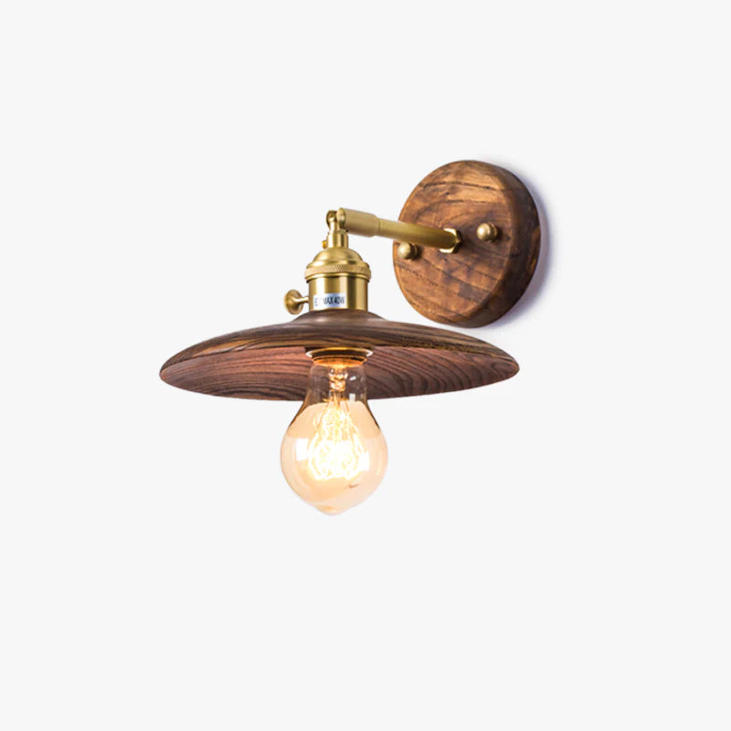 Horn Wood Wall Lamp