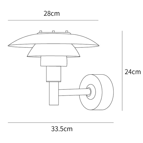 LI Retro Glass Wall Lamp