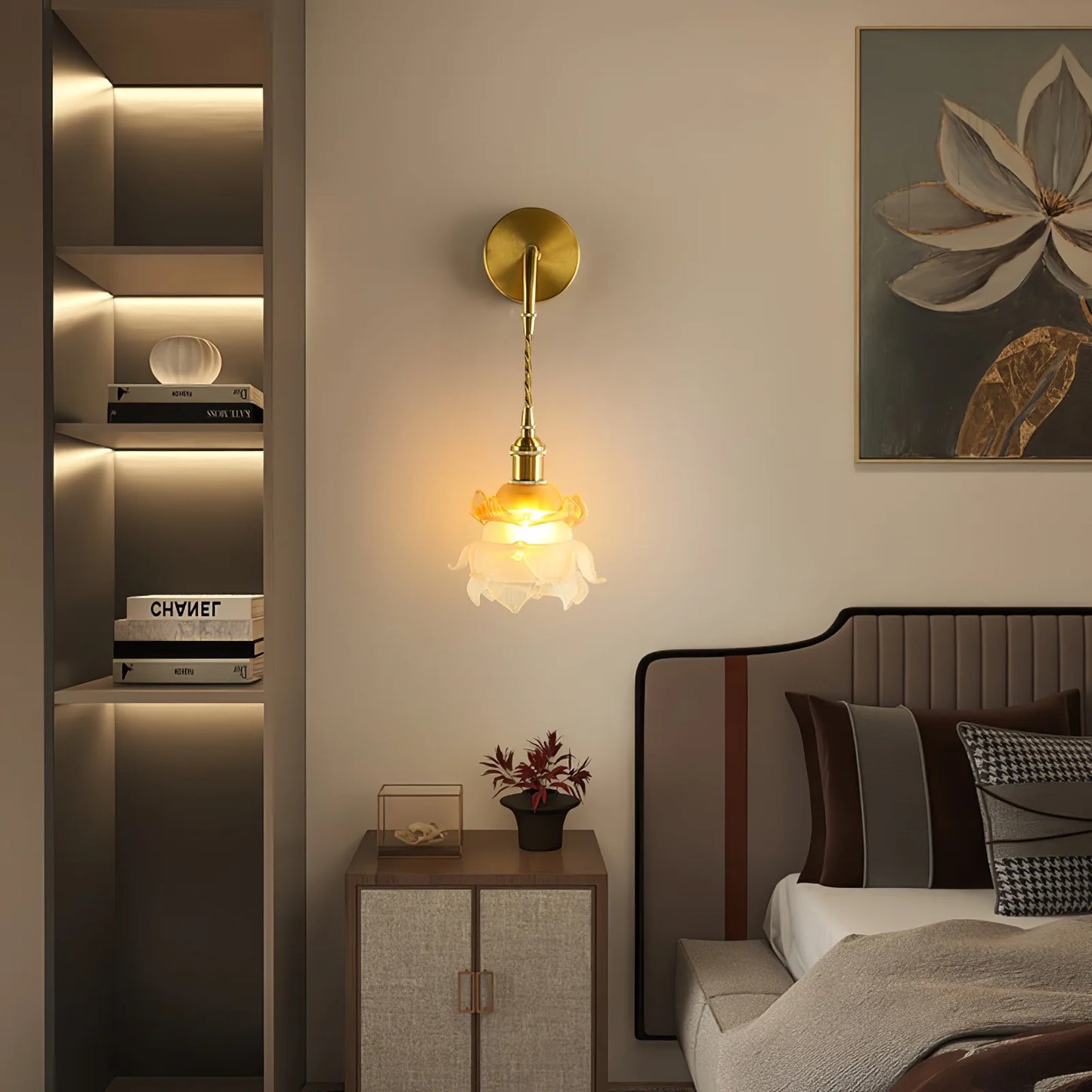 Brass Wind Chime Wall Lamp