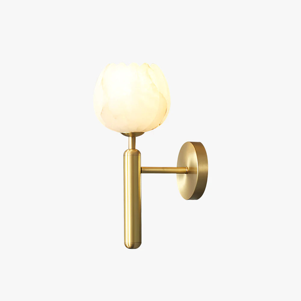 White Rose Wall Lamp