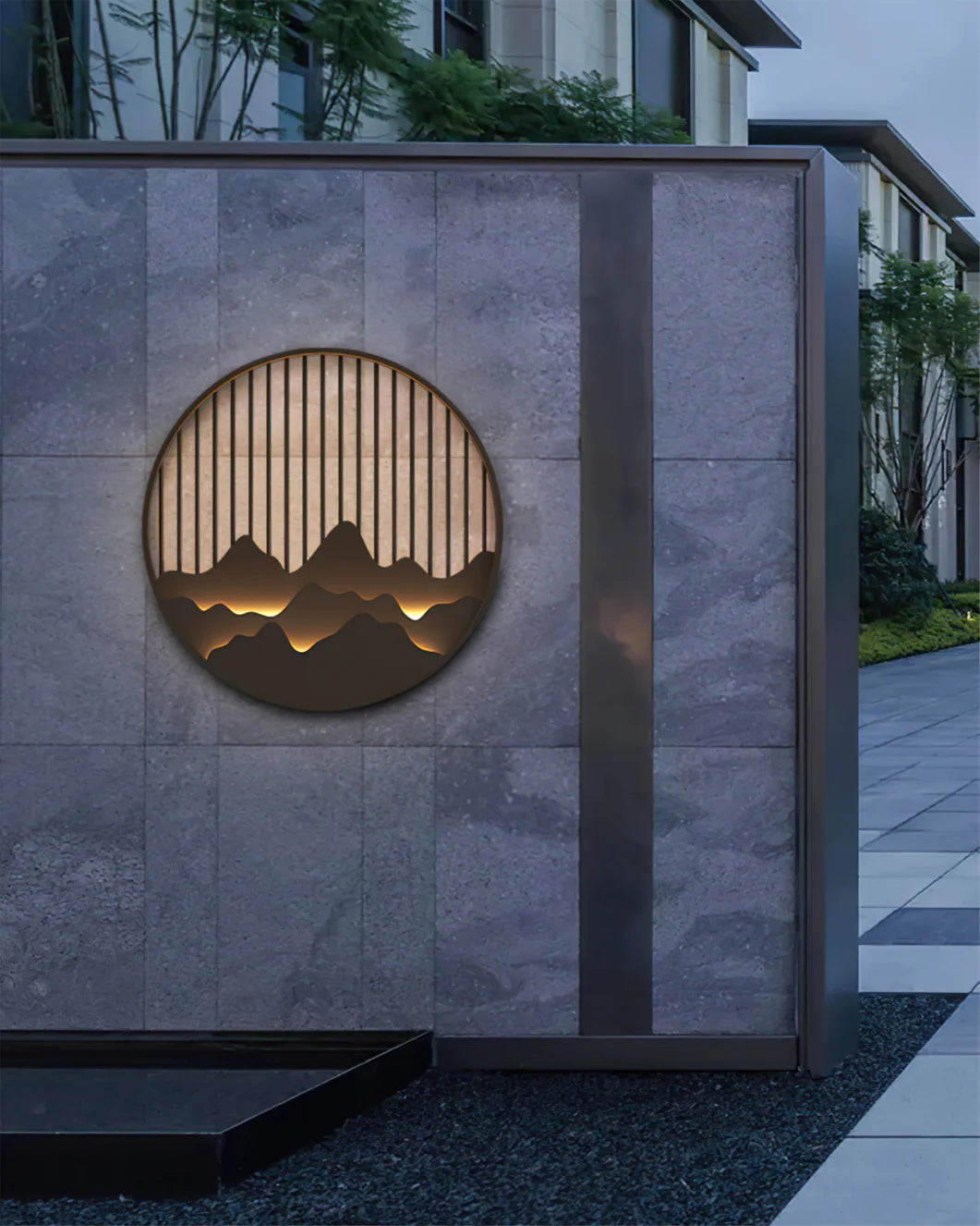 Outer Circular Outdoor Wall Lamp