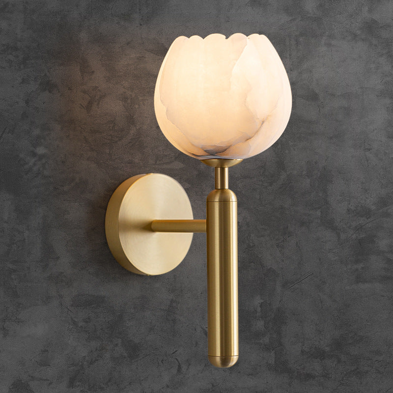 White Rose Wall Lamp