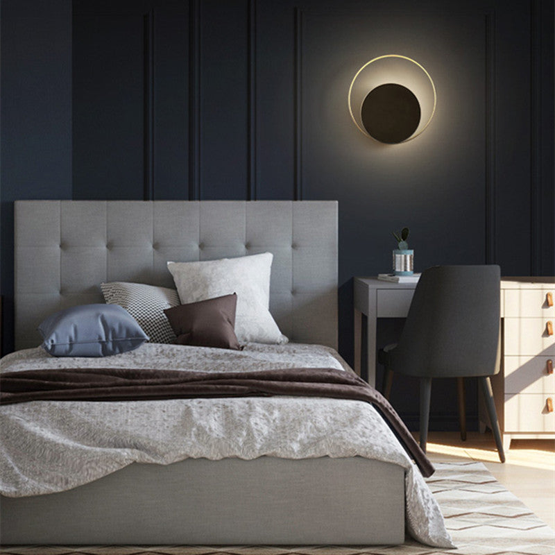 Round Eclipse Shell Wall Lamp