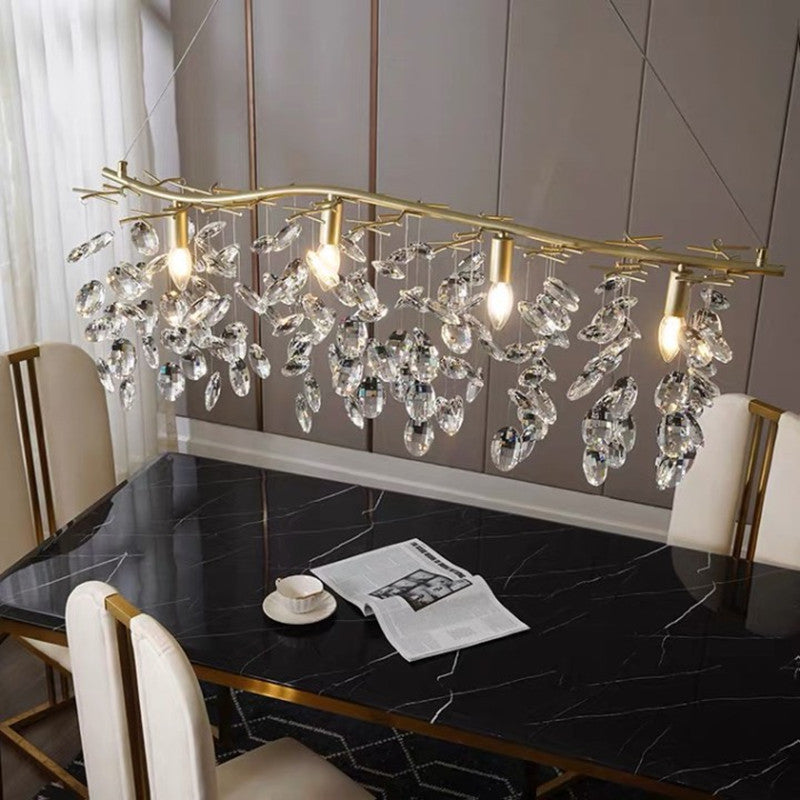 Floral Crystal Chandelier