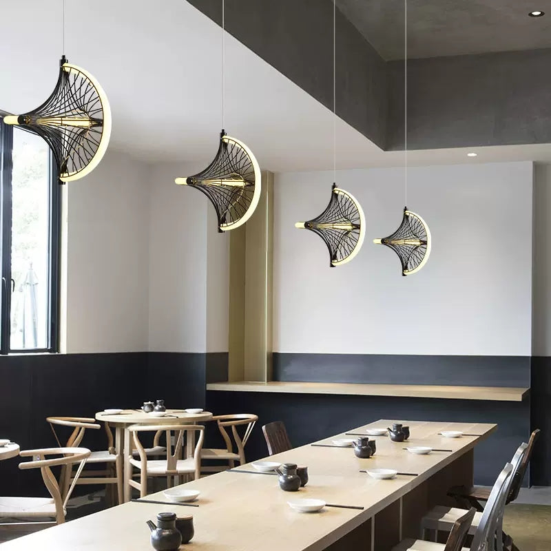 Fan-shaped Pendant Light
