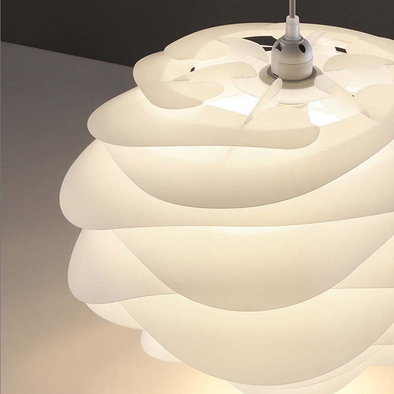 White Rose Pendant Light