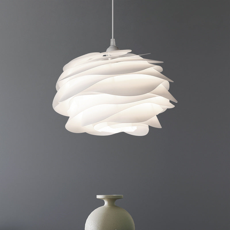 White Rose Pendant Light