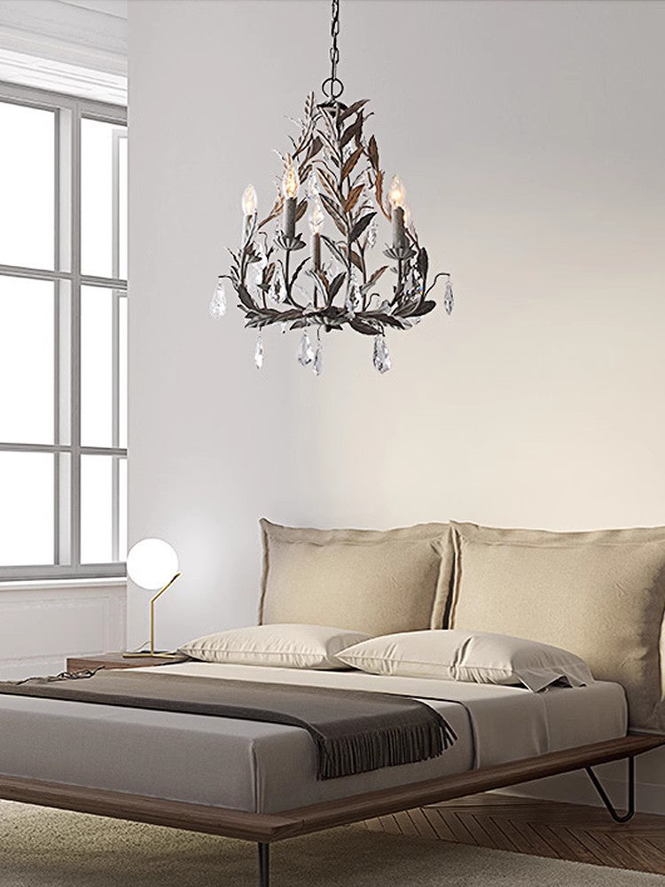 Leaf Crystal Chandelier
