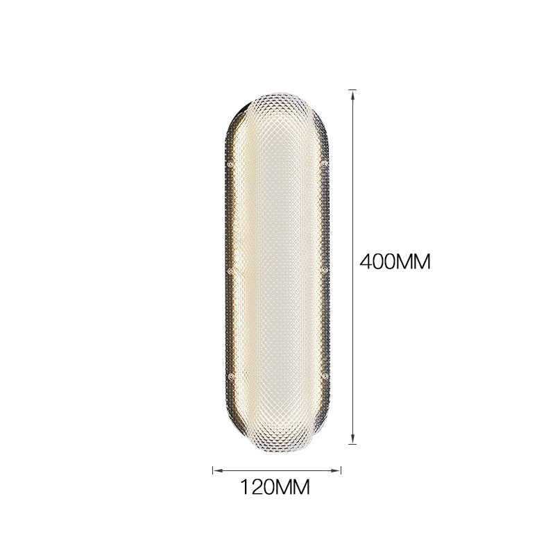Clear Crystal Valve Wall Lamp