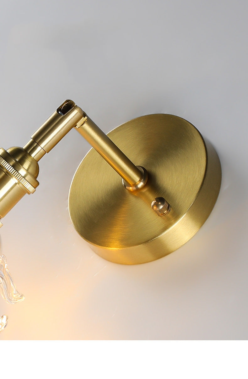 Rose Brass Wall Lamp