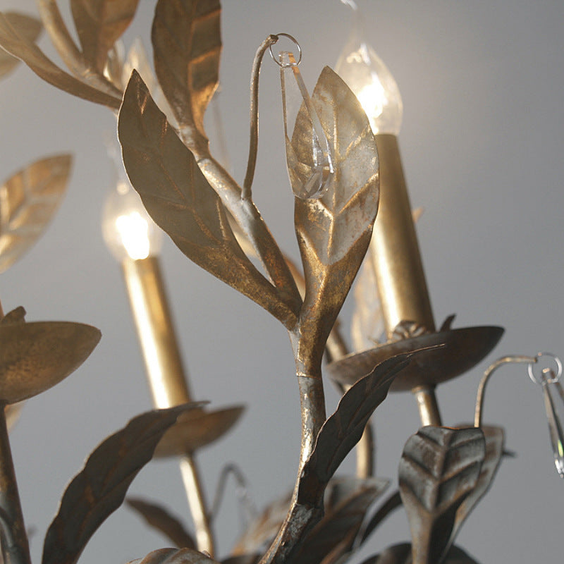 Leaf Crystal Chandelier