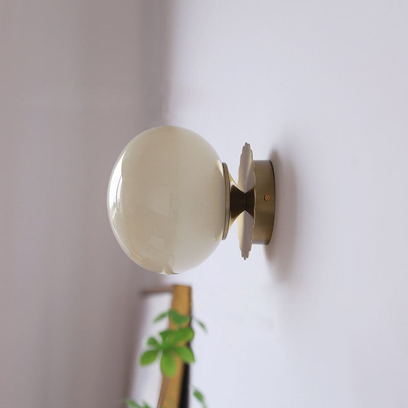 Multicolor Round Glass Wall Lamp