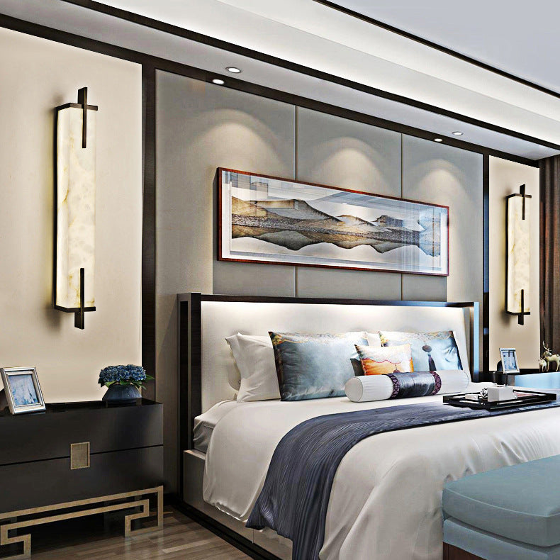 Square Marble Wall Lamp