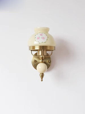 LE Rice White Glass Wall Lamp