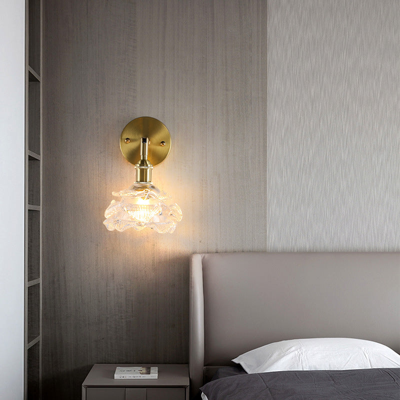Rose Brass Wall Lamp