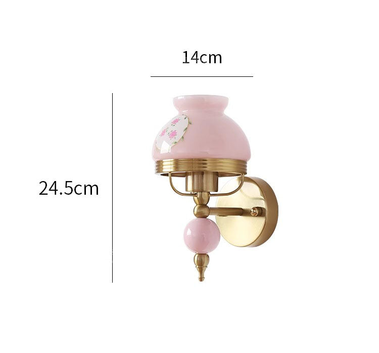 LE Rice White Glass Wall Lamp