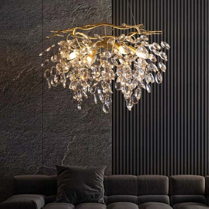 Floral Crystal Chandelier