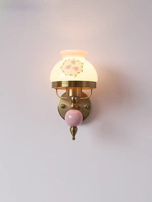 LE Rice White Glass Wall Lamp