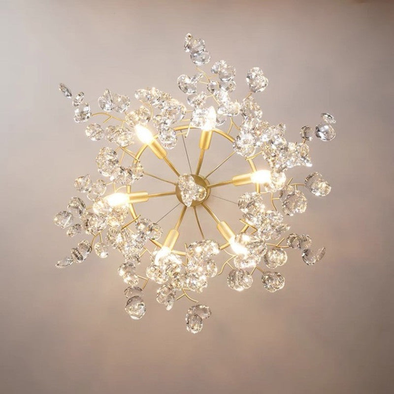 Floral Crystal Chandelier