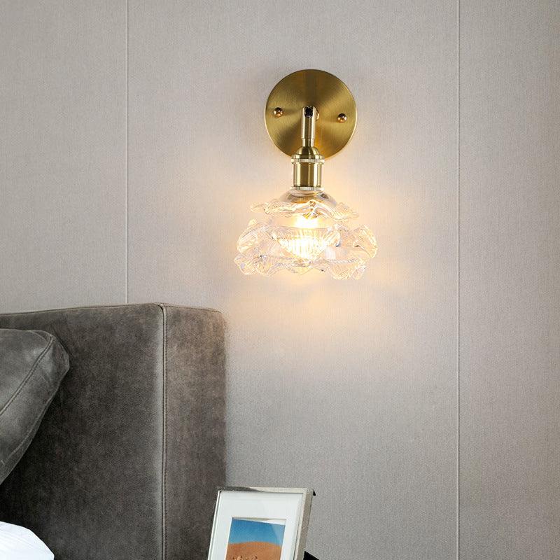 Rose Brass Wall Lamp