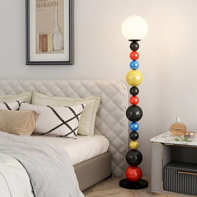 Colorful Beaded Floor Lamp
