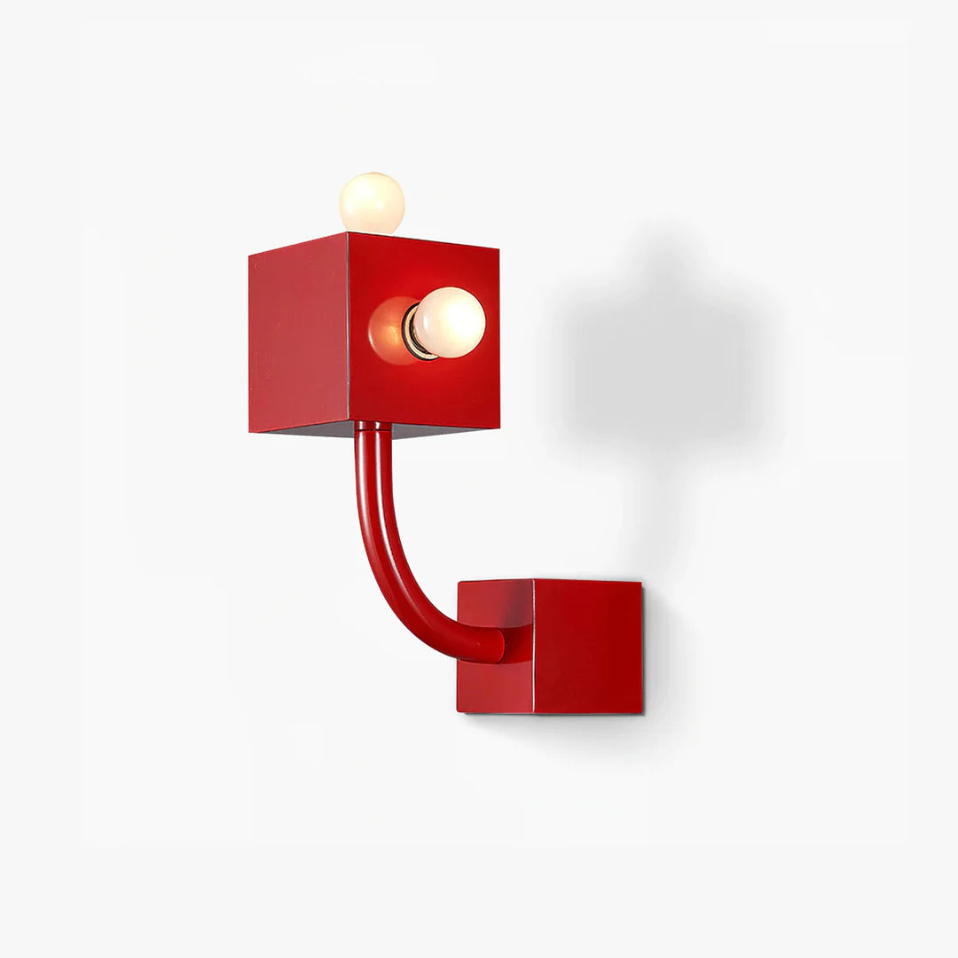 Red Block Wall Lamp